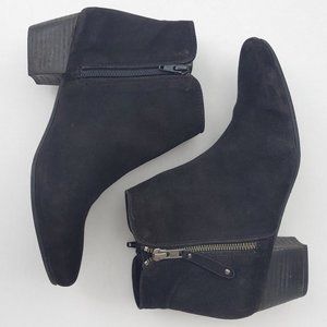 Diba True Oh Sage Black suede ankle booties 9.5